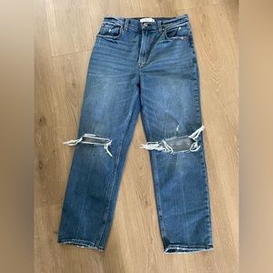 High Rise Ankle Straight: A&F